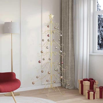 vidaXL Metalen kerstboom Goud 180 cm Poedergecoat staal, Verzenden