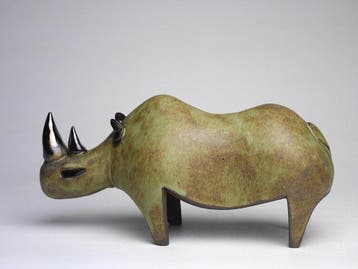 Urszula Despet - Green Rhinoceros