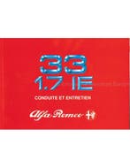 1990 ALFA ROMEO 33 INSTRUCTIEBOEKJE FRANS