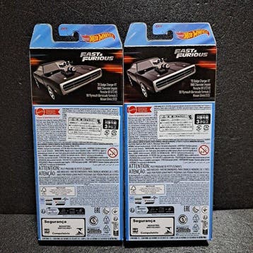 Hot Wheels 1:64 - Modelauto (2) - “Fast & Furious” Die-Cast, Nieuw