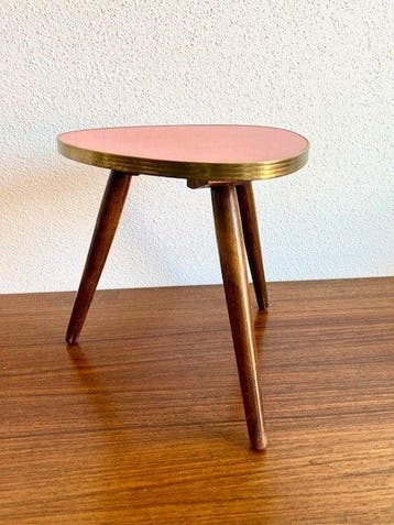 Table dappoint - Bois et Formica - Tripode Vintage