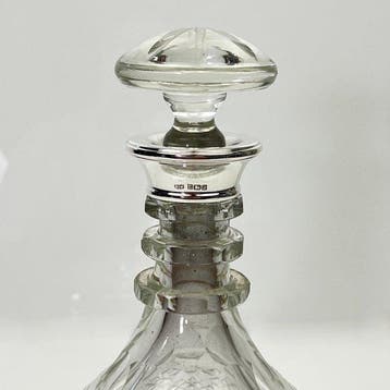 WW - Karaf - diamantpatroon - whisky, cognac, brandewijn of