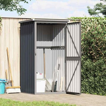 vidaXL Tuinschuur 88x89x161 cm gegalvaniseerd staal, Verzenden, Nieuw