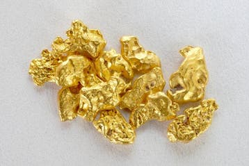 Goud Mauritaanse nuggetjes 1,391 gram- 1.39 g, Collections
