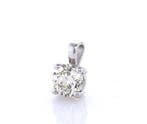 Zonder minimumprijs - Hanger - 14 karaat Witgoud - 0.51ct.