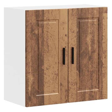 vidaXL Keukenbovenkast Porto bewerkt hout oud houtkleurig, Verzenden