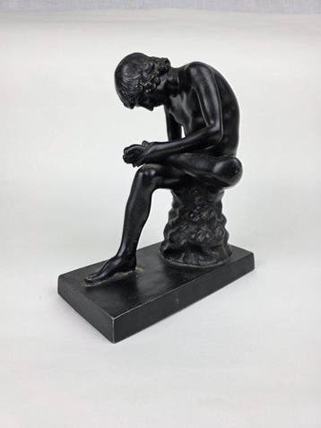 sculptuur, Lo Spinario - 22 cm - Metaal