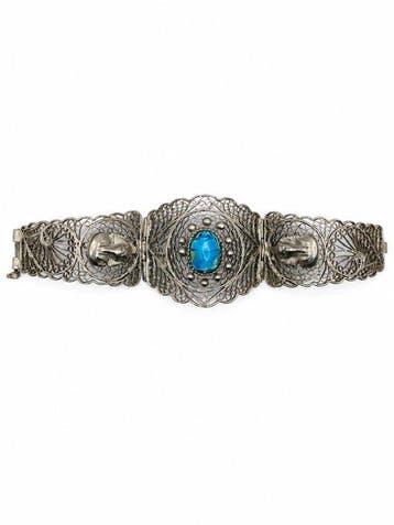 Zonder minimumprijs - Armband Zilver Turquoise, Nieuw