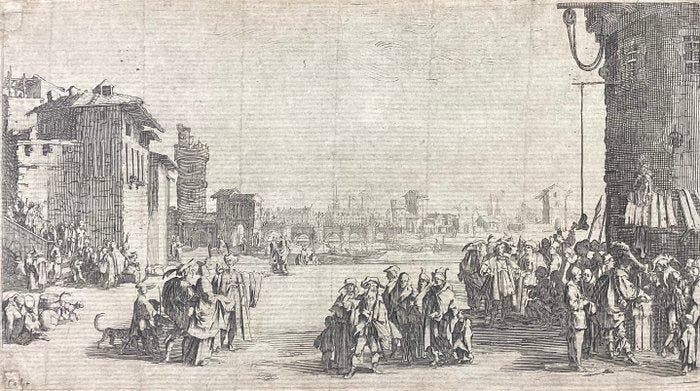 Jacques Callot (1592-1635) - Il mercato degli schiavi, Antiek en Kunst, Antiek | Overige Antiek