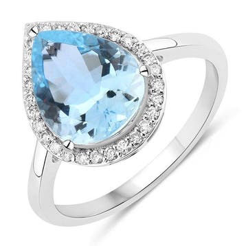 Ring - 14 karaat Witgoud, 14k witgoud - 2.37ct. tw.