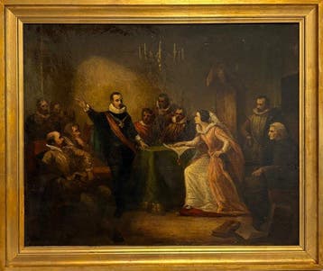 École néerlandaise (XIX) - Margaretha von Parma und Prinz, Antiek en Kunst