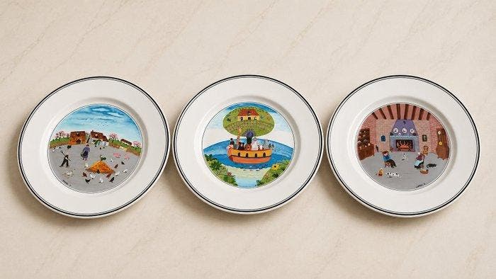 Villeroy & Boch - Trois grandes assiettes décoratives «, Antiquités & Art, Curiosités & Brocante