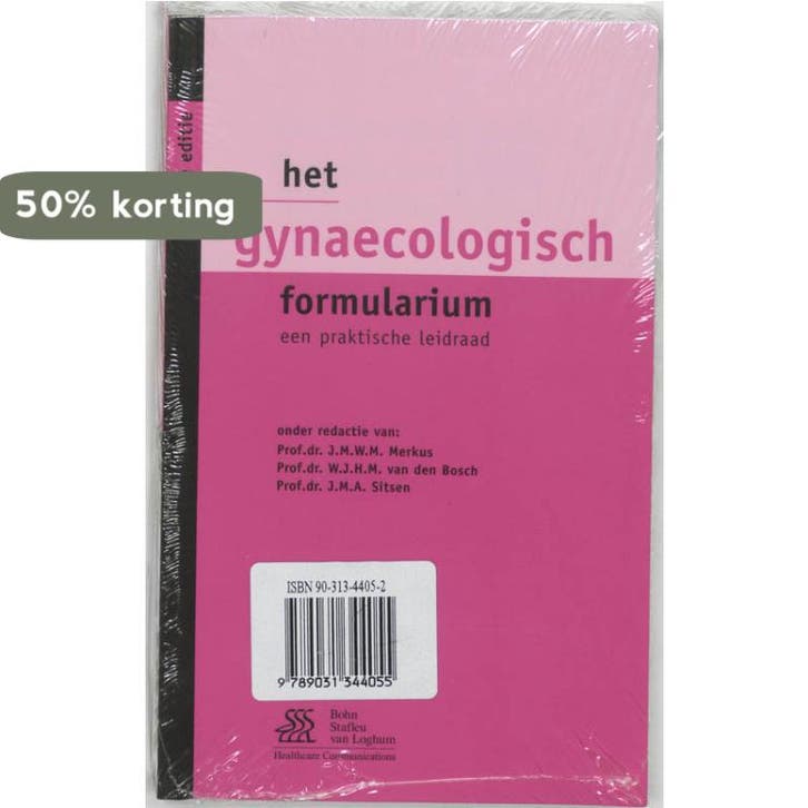 Gynaecologisch Formularium / Formularium 9789031344055, Boeken, Wetenschap, Zo goed als nieuw, Verzenden