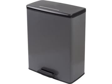 Veiling - Curver Decobin Prullenbak - 65L - Rechthoekig - Gr, Gebruikt