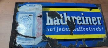 Publicité émaillée pour le café Kathreiners Malzkaffe -