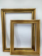 Lijst (2) - Hout - paar gouden lijsten
