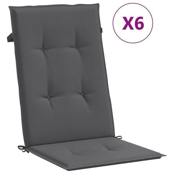 Kussens hoge rug 6st - Retour deal - Sla nu je slag, Tuin en Terras, Tuinmeubel-accessoires, Gebruikt, Verzenden