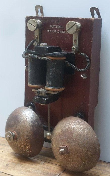 Telefoonbellen - Hout - Muurbel, Antiek en Kunst, Antiek | Wandborden en Tegels