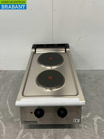 Plaque de cuisson électrique Mareno 2 feux en acier, Verzenden