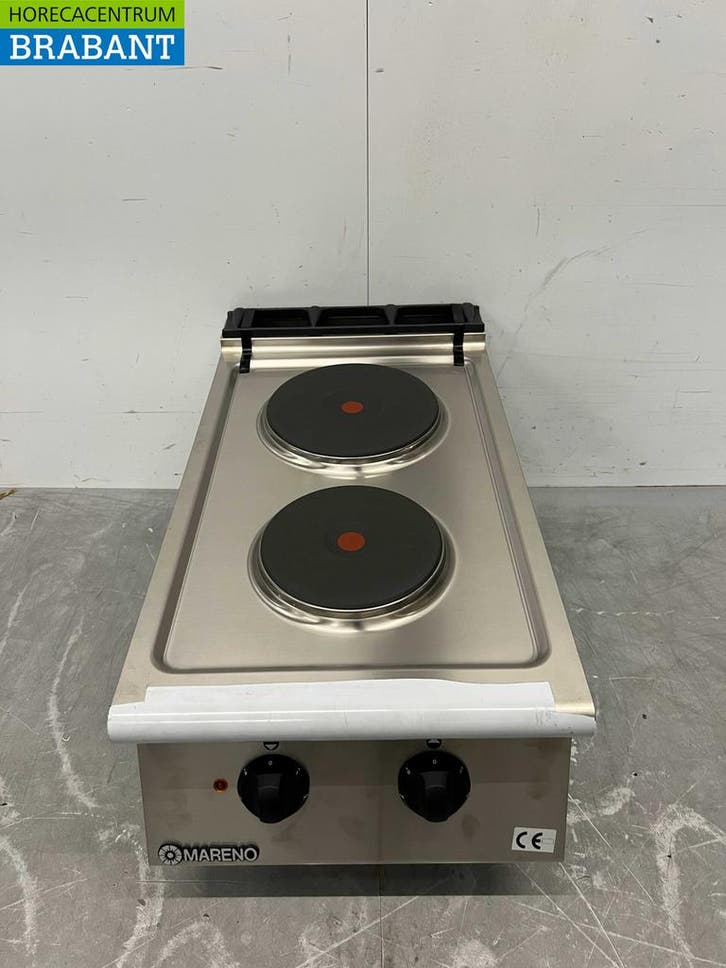Plaque de cuisson électrique Mareno 2 feux en acier, Zakelijke goederen, Horeca | Overige, Verzenden