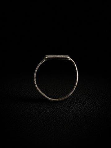 Oud-Romeins, Keizerrijk Zilveren ring met rechthoekige, Antiquités & Art