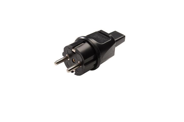 Martin Kaiser Black MK Plug PVC Earth Contact IP44 For Flat, Bricolage & Construction, Électricité & Câbles, Envoi
