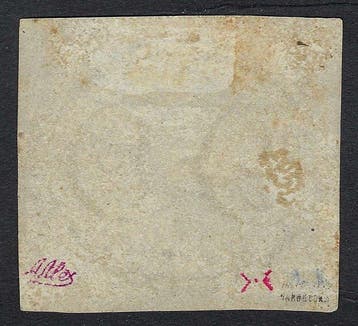 Brazilië 1843 - Grote zwarte cijfers 90r - Yvert Telier N .
