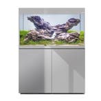 Osaka Glossy ST Grey 100cm met meubel inclusief Day en Night, Dieren en Toebehoren, Ophalen of Verzenden, Nieuw, Leeg aquarium