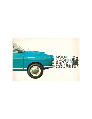 1966 NSU SPORT-PRINZ COUPÉ BROCHURE NEDERLANDS, Ophalen of Verzenden