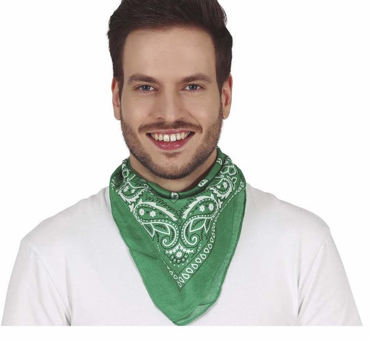 Groene Sjaal Bandana, Hobby en Vrije tijd, Feestartikelen, Nieuw, Verzenden