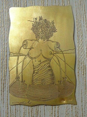 Salvador Dali (1904-1989) - Reliëf, Venus - silver gravure