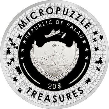 Palaos. 20 Dollars 2022 Couple under one Umbrella - L.