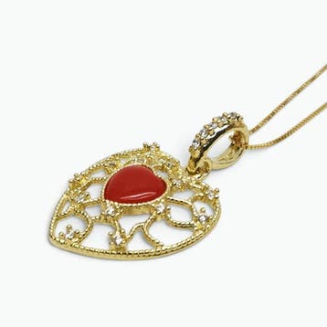 Koraal - Argento 925 - Ketting met hanger - Italiaans, Verzamelen