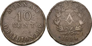 10 Centimes Frankreich Ludwig Xviii 1814, 1815-1824, Verzenden, België