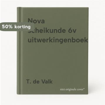 Nova scheikunde 6v uitwerkingenboek 9789034588906 T. de Valk, Verzenden, T. de Valk