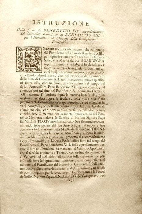Anonimo - Concordati tra la Santa Sede e S.M. Re di Sardegna, Antiquités & Art, Antiquités | Livres & Manuscrits