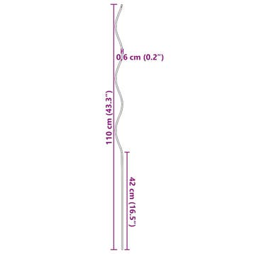 vidaXL Plantenstok spiraal 110 cm gegalvaniseerd staal 20 st, Verzenden