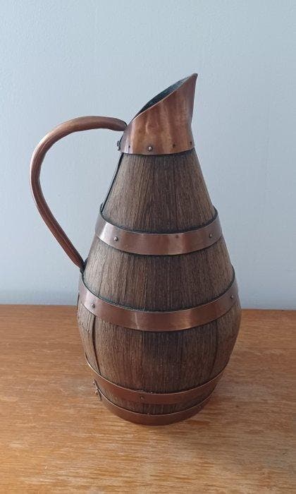 Kruik - Eik - Normandische ciderkan, Antiek en Kunst, Antiek | Overige Antiek