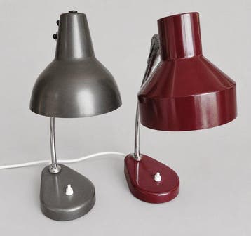 Seminara Torino - Bankierslamp (2) - Staal, Metaal -, Antiquités & Art