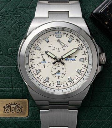 Orient - M-Force World Time - Sans prix de réserve - EY01-C0, Handtassen en Accessoires, Nieuw