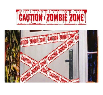 Halloween Afzetlint Zombie 6m, Verzenden, Nieuw