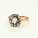 Zonder minimumprijs - Ring - 10 kt. Geel goud Diamant, Nieuw