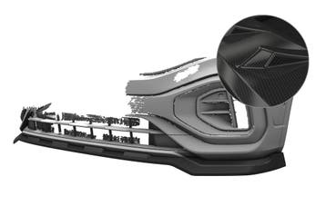 Beker spoilerlip voor VW T-Roc (Type A1) R CSL923-C, Verzenden