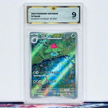 Pokémon Graded card - IVYSAUR 167 - Pokémon - GG 9