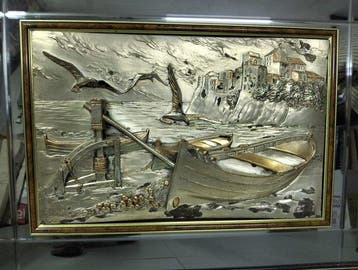 Lijst - Hout, Verzilverd, Antiek en Kunst
