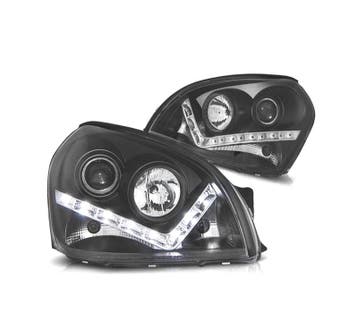 Phares Pour Hyundai Tucson 04-10 Daylight Fond Noir, Verzenden