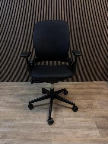 Refurbished Steelcase Leap V2 Office Chair - Black Colour, Verzenden, Zwart, Zo goed als nieuw, Bureaustoel