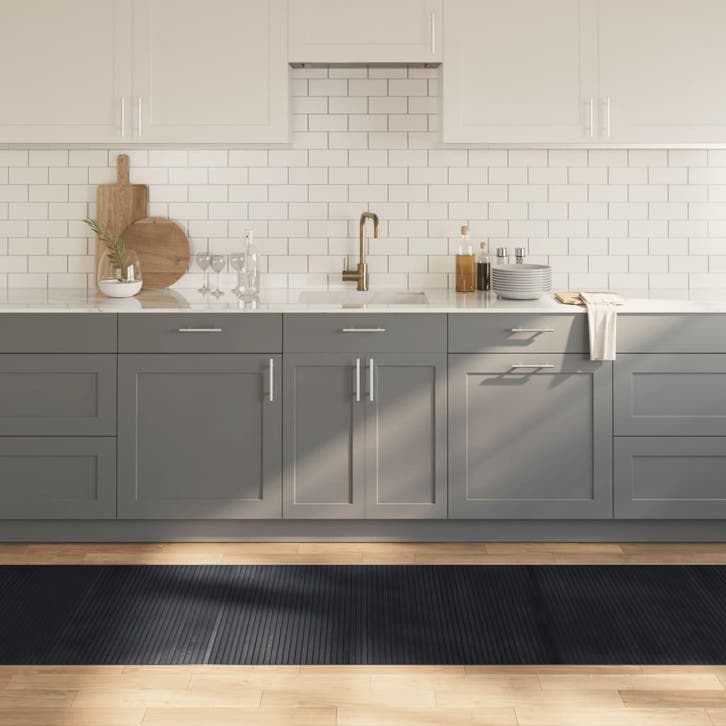 vidaXL Vloerkleed rechthoekig 80x300 cm bamboe zwart, Huis en Inrichting, Stoffering | Tapijten en Vloerkleden, Nieuw, Verzenden