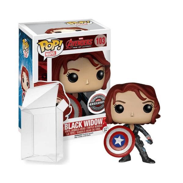 Funko Pop!  Avengers  Black Widow With Shield #103 GameStop, Verzamelen, Poppetjes en Figuurtjes, Nieuw, Verzenden
