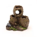 Houten tonnen 10cm / Aquariumdecoratie As-198, Verzenden, Nieuw, Plant(en), Steen of Hout